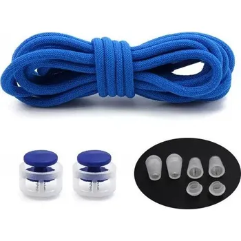 Tkaničky do bot Gumové sportovní tkaničky do bot se zarážkou, jeden pár - Modré, 100 cm