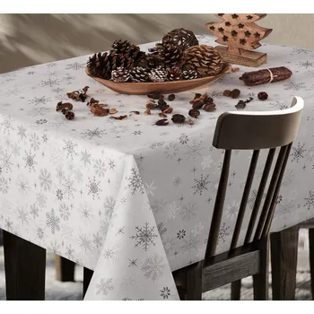 ubrus Sváteční ubrus DU4-120x140 světle šedá