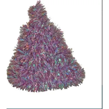 Vánoční dekorace Řetěz vánoční 1,8 m levandulový hologram