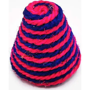 Hračka pro kočku Hračka kočka - kužel chrastící sisál 6cm