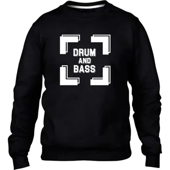 Pánská mikina DNBMARKET.CZ Pánská mikina bez kapuce |D&B + NEURO| 3D Square Velikost: M, Barva: Černá - Design 1