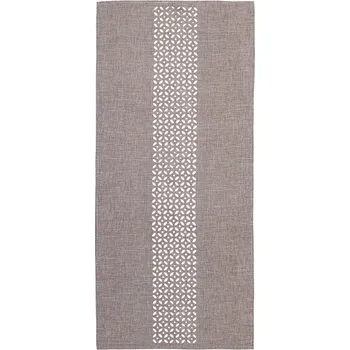 ubrus Tegatex Polyesterový ubrus vyrážený- světle hnědý Velikost: 40*90 cm