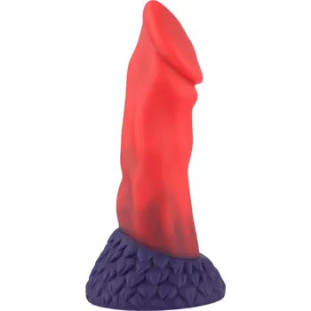Dildo HiSmith HSD52 Realistic Silicone Dildo Suction Cup 8.6" Red-Purple