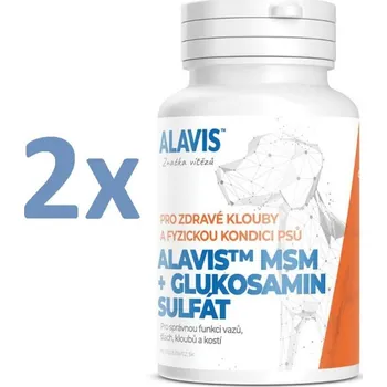 Kloubní výživa pro psa a kočku Alavis MSM Glukosamin sulfát 2 x 60tbl