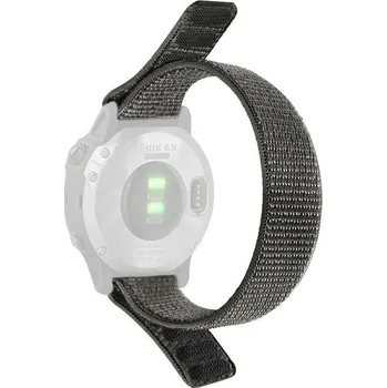 Řemínek na hodinky Nylonový řemínek Ricardo 20mm (pro Garmin Fenix 8/7S/6S (43mm), aj.), šedý, provlékací
