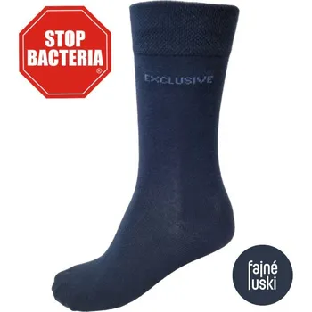 Pánské ponožky Bavlněné ponožky se stříbrným vláknem 45-47 modrá