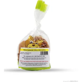 KORÁLEK Sušenky medové bezl. 150g MEDÁNEK