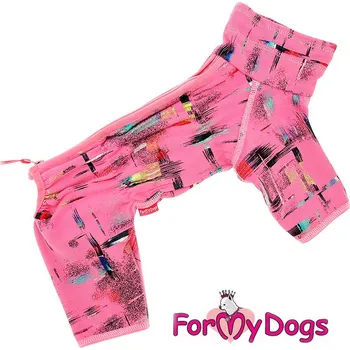 Obleček pro psa FOR MY DOGS Overal PINK REVERSE STICH, růžový Velikost: 22/XXXL