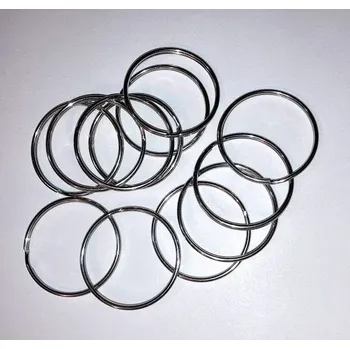 Uchycení záclony a závěsu Kroužek na klíče - 20 mm, nerez A2