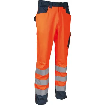 montérky Reflexní pracovní kalhoty COFRA UPATA Barva: Reflexní oranžová, Velikost: 48