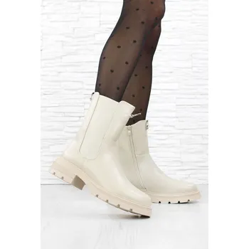 Dámská zimní obuv DnesObouvam.cz Béžové chelsea HBL-55BE Velikost: 39