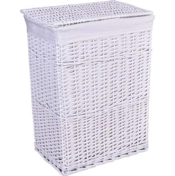 Koš na prádlo TZB Proutěný koš na prádlo 72 l bílý