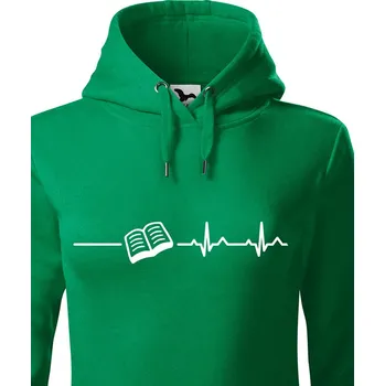 Dámská mikina Dámská mikina pro milovníky knížek a četby, Barva Zelená, Velikost 2XL, Canvas Dámská mikina Bezvatriko.cz 0269