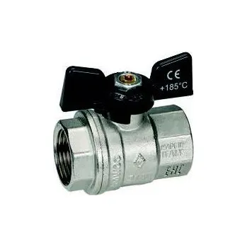 Vodovodní kohout Kohout kulový OREGON 302 FF 1/2", přímý, motýl, voda, Bugatti 03020062