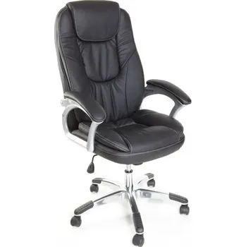 Kancelářské křeslo s pochromovaným křížem KZ 11040-černá/KP