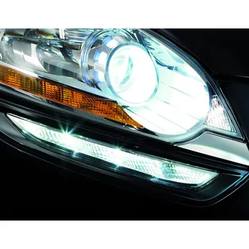 Denní svícení LED diody pro denní svícení s rámečkem v provedení tmavá slída