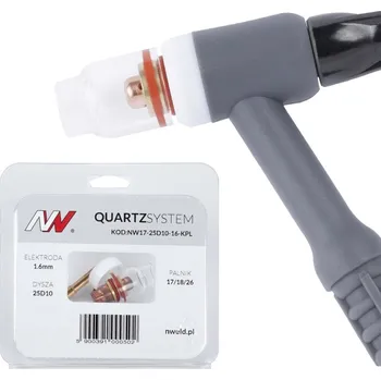 Příslušenství ke svářečce SPARTUS NW17-25D10-16-KPL QUARTZSYSTEM - krátká verze 17/18/26 na elektrodu 1.6mm