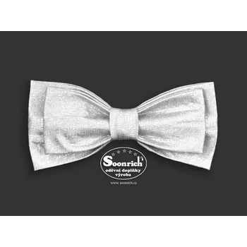 motýlek pánský dvojitý bílý, mdvt001