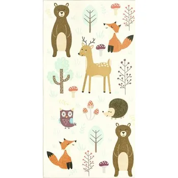 Koberec Koberec Nela lesní zvířata 80x150 cm