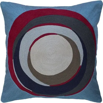 Polštář SCANquilt povlak ART COLOURS rondo modrovínová 45 x 45 cm