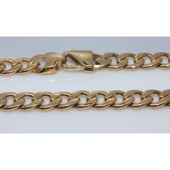 Náhrdelník Steel Edge Pánský pozlacený řetízek z chirurgické oceli WJHN82N-GD Délka řetízku: 65cm