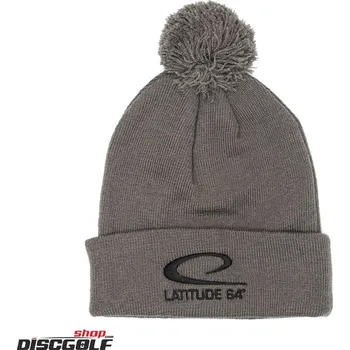 Disc golf Latitude 64º Čepice Pletená Bambule Šedá/Grey (discgolf) (Parádní zimní čepice)