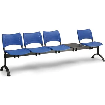 Lavice plastová - modrá 4M se stolkem LC/9289/KP