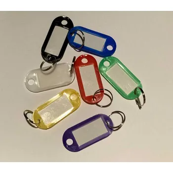 Rozlišovač na klíče s kroužkem - červený