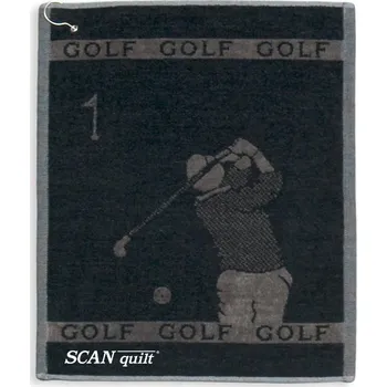 Ručník SCANquilt ručník VELUR GOLF golf černošedá malý ručník 30 x 50 cm