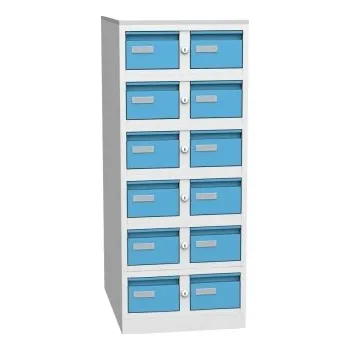 Kartotéka Kovová kartotéka - 12ti zásuvkový blok K 167/12/NEW