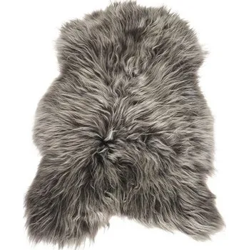 Koberec Pravá ovčí dekorativní kůže Island šedá 60 x 90 cm