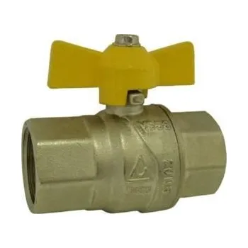 Vodovodní kohout Kohout kulový FF 1/2", přímý, motýl, plyn