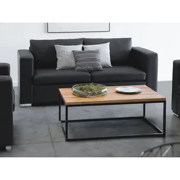 Pohovka pohovka černá trojmístná dělená kožená minimalistická jednoduchá obývací pokoj velký pokoj Beliani