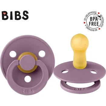 dudlíky BIBS DUDLÍK KAUČUK KULATÝ TŘEŠINKA MAUVE M