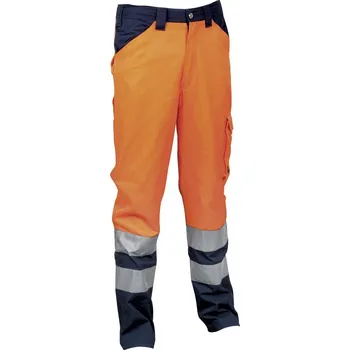 montérky Reflexní pracovní kalhoty COFRA ENCKE Barva: Modrá, Velikost: 2XL