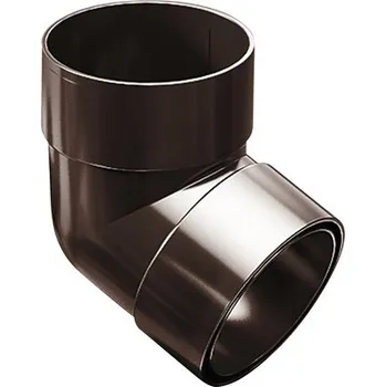 okap Koleno 45° pro okapový svod PRECIT Ø 110 mm plastové oboustranné hnědé