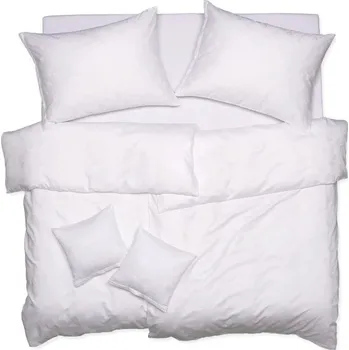 Povlečení SCANquilt povlečení EXCLUSIVE TENCEL PLUS peříčka bílá 140 x 220/70 x 90 cm