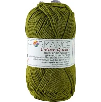 Příze Performance Bavlněná příze Cotton Queen 01520 - zelená 50g 125m