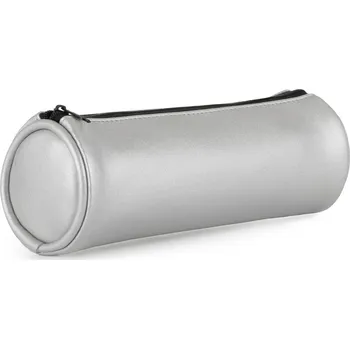 Pouzdro etue PU kulatá Metallic stříbrná 8-185