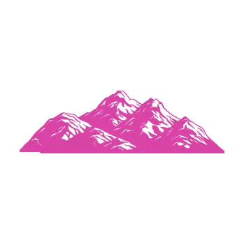 Samolepící dekorace Krajina hory 031 levá (16 - růžová) SAMOLEPKA NA AUTO, NÁLEPKA, FÓLIE, POLEP, TUNING, VLASTNÍ TEXT, TISK, AUTOSAMOLEPKY.cz, POLEPY, OBRÁZEK, LOGO, 3D STICKERS