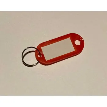 Rozlišovač na klíče s kroužkem - oranžový