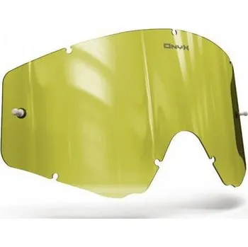 Motocyklové brýle Plexi pro brýle SPY OMEN, ONYX LENSES (Hi-Vis žluté s polarizací)