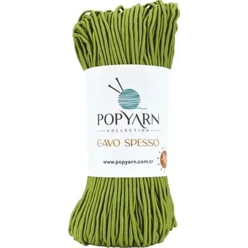 Příze POPYARN Příze Cavo spesso B08 - zelená, 200g 110m