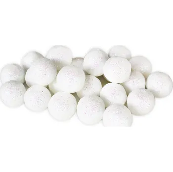 Vánoční dekorace Kulička pěna 144ks/1,4cm bílá (548907)