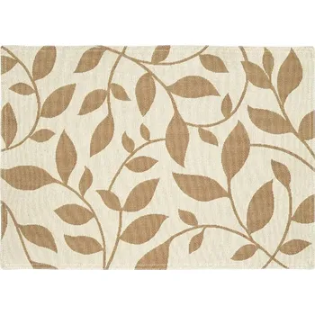 prostírání SCANquilt prostírání MOTIV FINO listy smetanovobéžová prostírání cca 30 x 45 cm