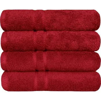 Ručník SCANquilt bavlněný ručník COTTONA červená osuška 100 x 150 cm