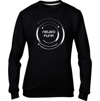 Dámská mikina DNBMARKET.CZ Dámská mikina bez kapuce |D&B + NEURO| CircleParty Velikost: XXL, Barva: Černá - Design 2