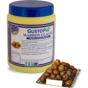 Pasta ochucovací GustoPiú, kaštan glassé 1 kg/dóza