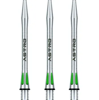 Příslušenství pro šipky Winmau Násadky Astro Aluminium - medium - green
