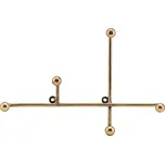 House Doctor Mosazný nástěnný věšák Prea